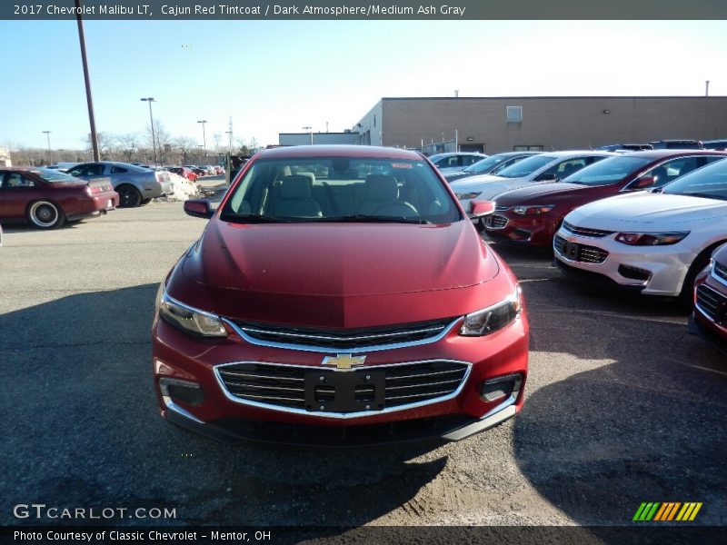 Cajun Red Tintcoat / Dark Atmosphere/Medium Ash Gray 2017 Chevrolet Malibu LT