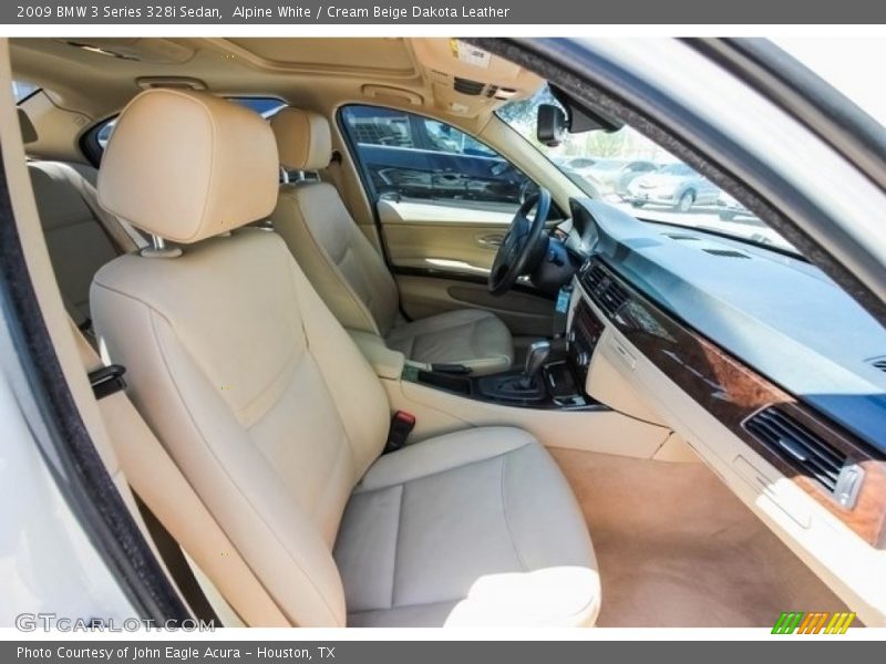 Alpine White / Cream Beige Dakota Leather 2009 BMW 3 Series 328i Sedan
