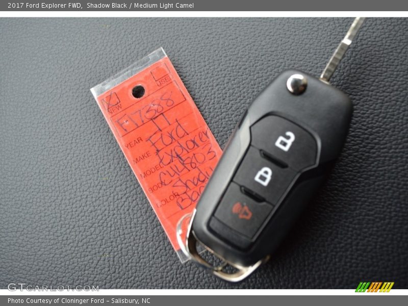 Shadow Black / Medium Light Camel 2017 Ford Explorer FWD