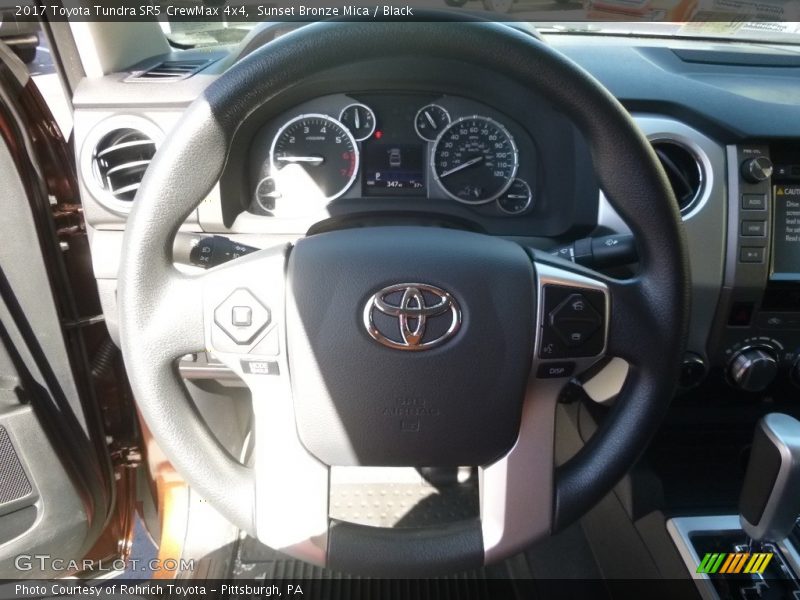 Sunset Bronze Mica / Black 2017 Toyota Tundra SR5 CrewMax 4x4