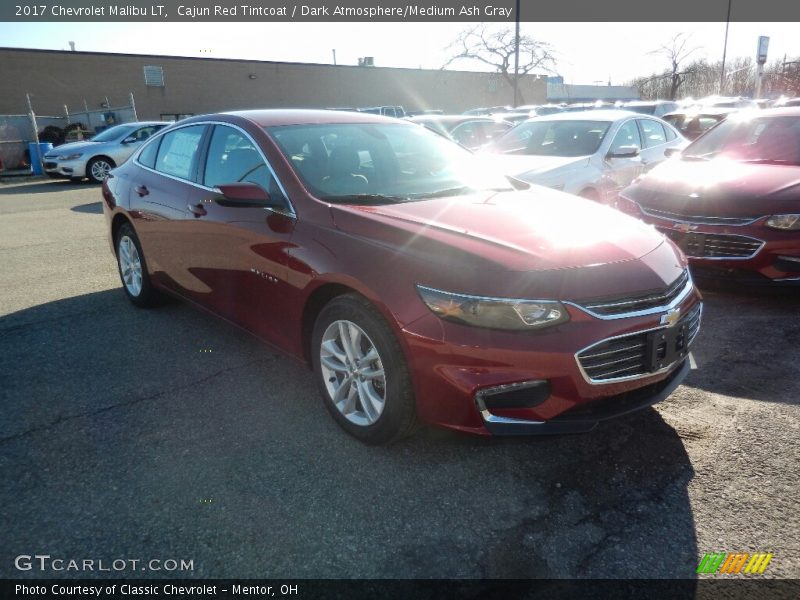 Cajun Red Tintcoat / Dark Atmosphere/Medium Ash Gray 2017 Chevrolet Malibu LT