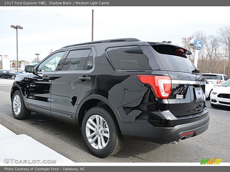 Shadow Black / Medium Light Camel 2017 Ford Explorer FWD