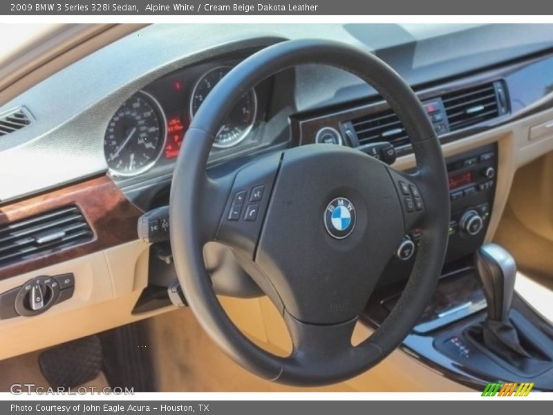 Alpine White / Cream Beige Dakota Leather 2009 BMW 3 Series 328i Sedan