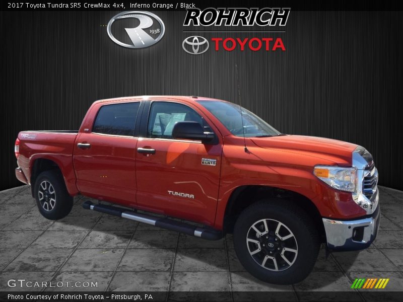 Inferno Orange / Black 2017 Toyota Tundra SR5 CrewMax 4x4