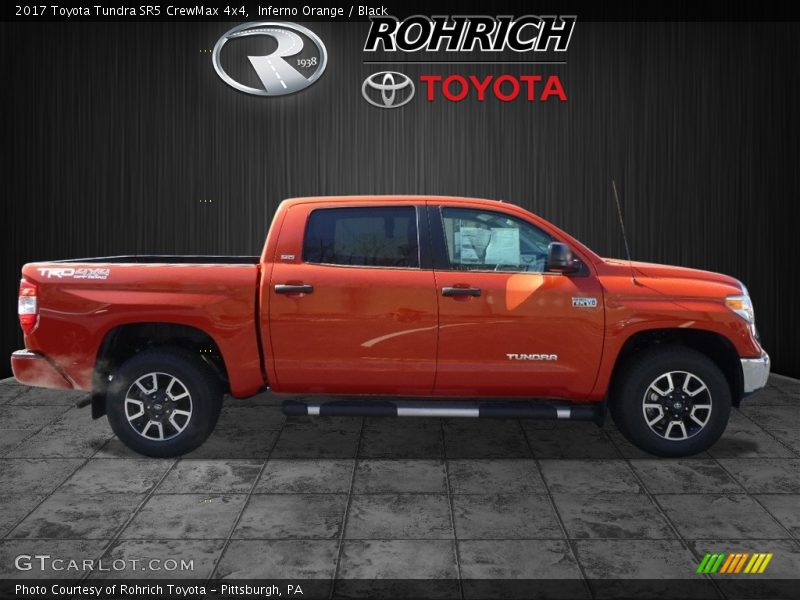 Inferno Orange / Black 2017 Toyota Tundra SR5 CrewMax 4x4