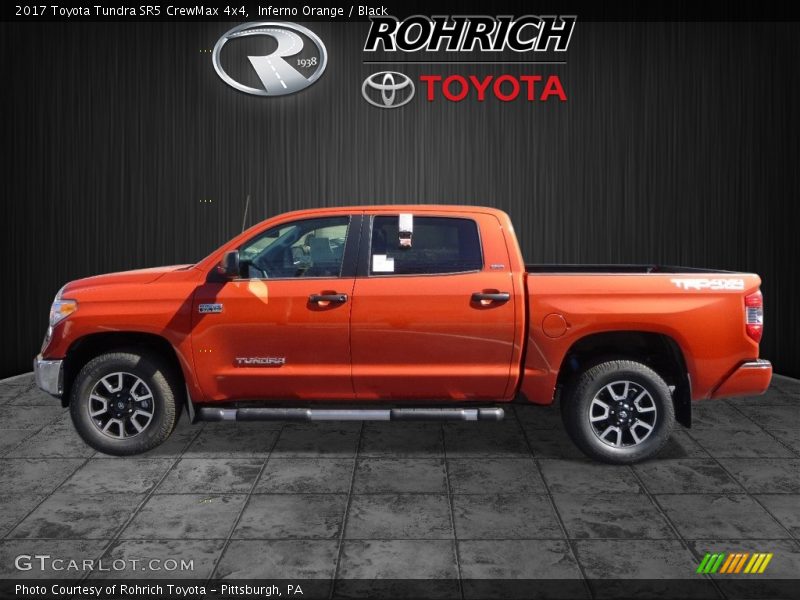 Inferno Orange / Black 2017 Toyota Tundra SR5 CrewMax 4x4