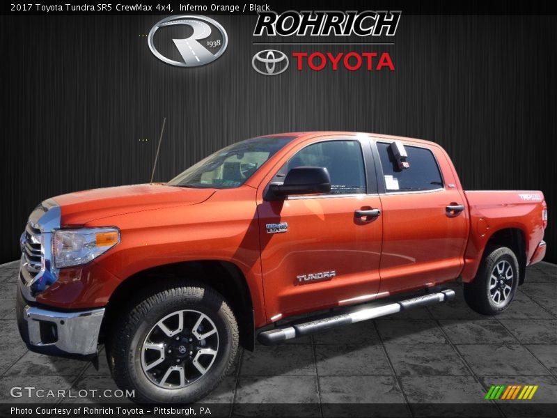 Inferno Orange / Black 2017 Toyota Tundra SR5 CrewMax 4x4