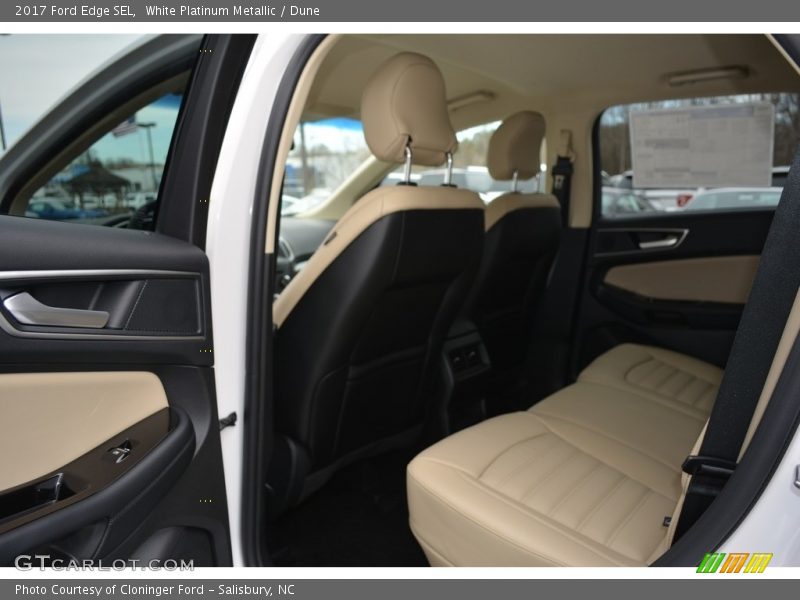 White Platinum Metallic / Dune 2017 Ford Edge SEL