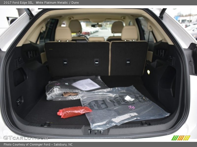 White Platinum Metallic / Dune 2017 Ford Edge SEL