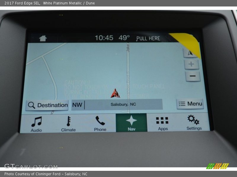 White Platinum Metallic / Dune 2017 Ford Edge SEL