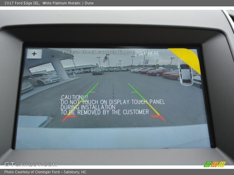 White Platinum Metallic / Dune 2017 Ford Edge SEL