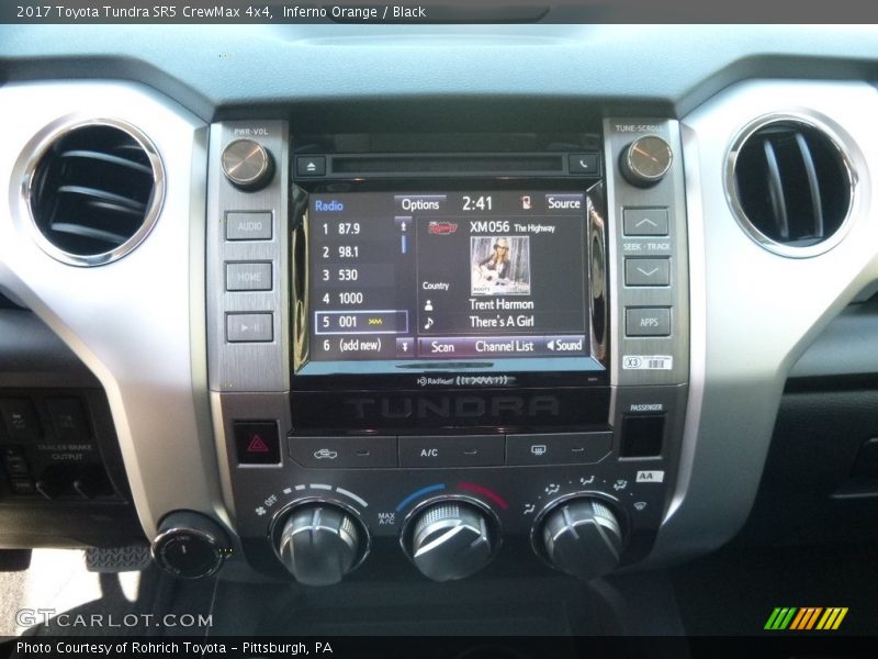 Inferno Orange / Black 2017 Toyota Tundra SR5 CrewMax 4x4