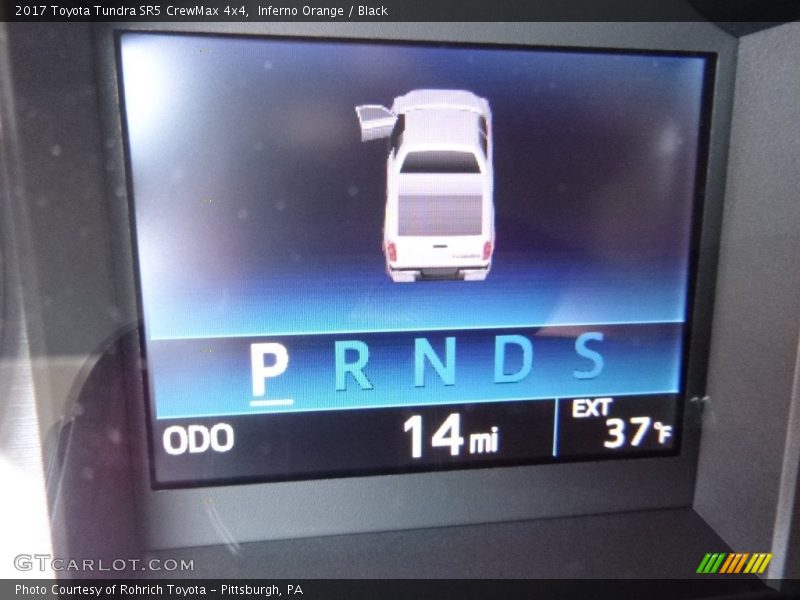 Inferno Orange / Black 2017 Toyota Tundra SR5 CrewMax 4x4