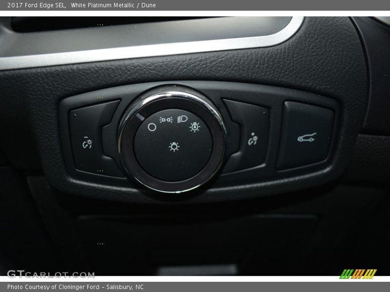 White Platinum Metallic / Dune 2017 Ford Edge SEL