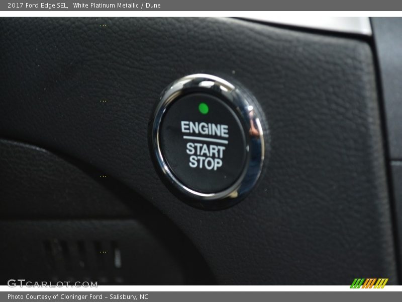White Platinum Metallic / Dune 2017 Ford Edge SEL