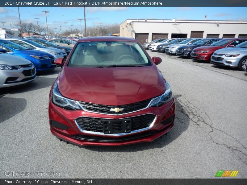 Cajun Red Tintcoat / Dark Atmosphere/Medium Atmosphere 2017 Chevrolet Cruze LT