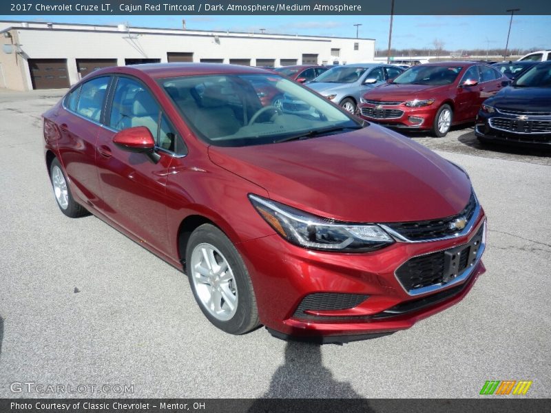 Cajun Red Tintcoat / Dark Atmosphere/Medium Atmosphere 2017 Chevrolet Cruze LT
