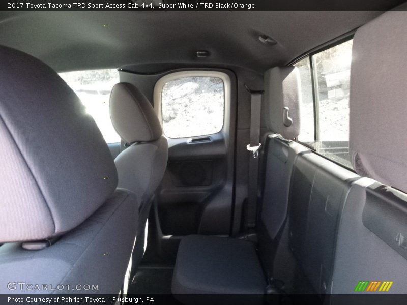 Super White / TRD Black/Orange 2017 Toyota Tacoma TRD Sport Access Cab 4x4