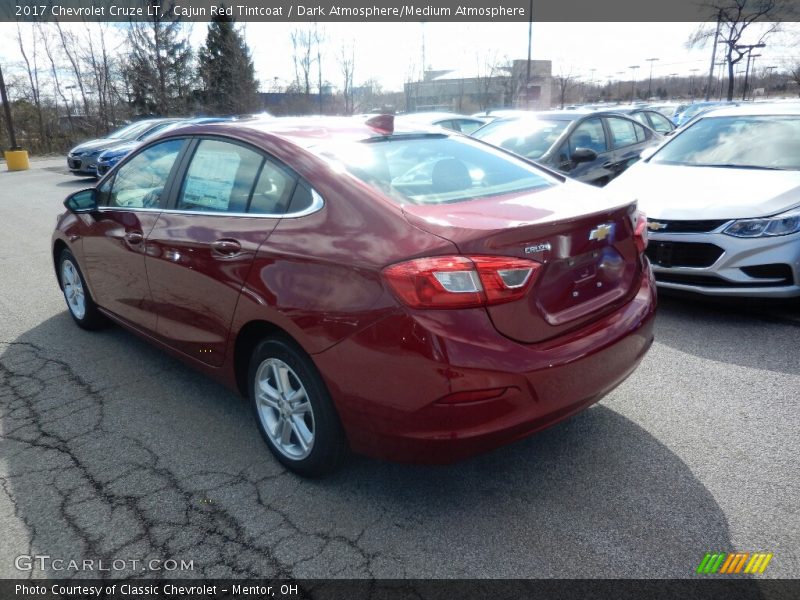 Cajun Red Tintcoat / Dark Atmosphere/Medium Atmosphere 2017 Chevrolet Cruze LT