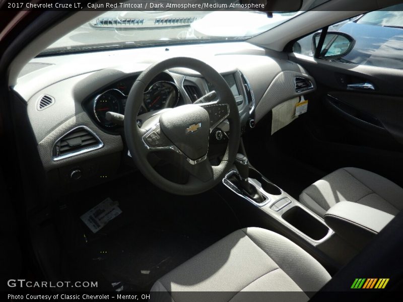 Cajun Red Tintcoat / Dark Atmosphere/Medium Atmosphere 2017 Chevrolet Cruze LT