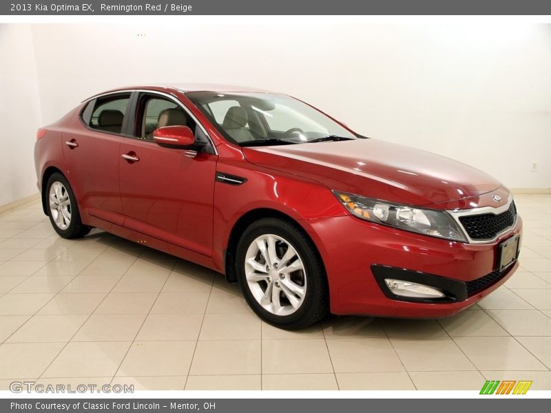 Remington Red / Beige 2013 Kia Optima EX