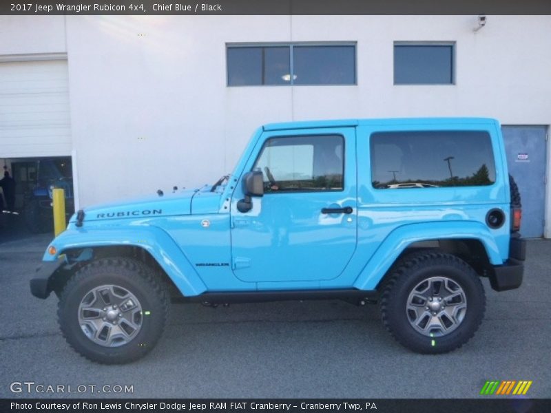 Chief Blue / Black 2017 Jeep Wrangler Rubicon 4x4