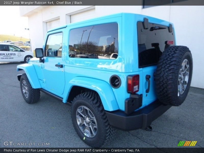 Chief Blue / Black 2017 Jeep Wrangler Rubicon 4x4