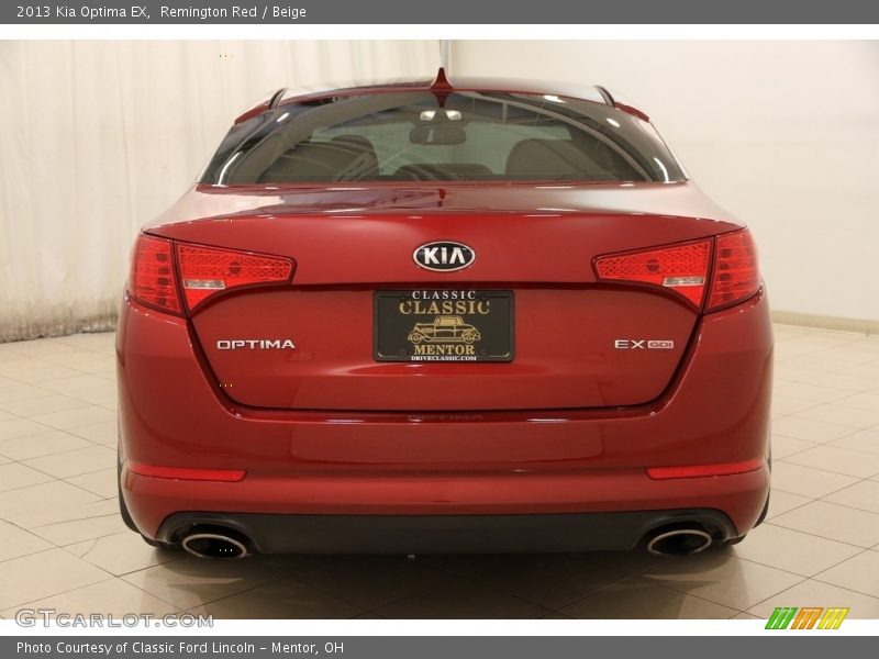 Remington Red / Beige 2013 Kia Optima EX