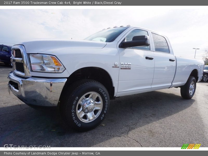 Bright White / Black/Diesel Gray 2017 Ram 3500 Tradesman Crew Cab 4x4