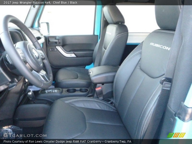Front Seat of 2017 Wrangler Rubicon 4x4