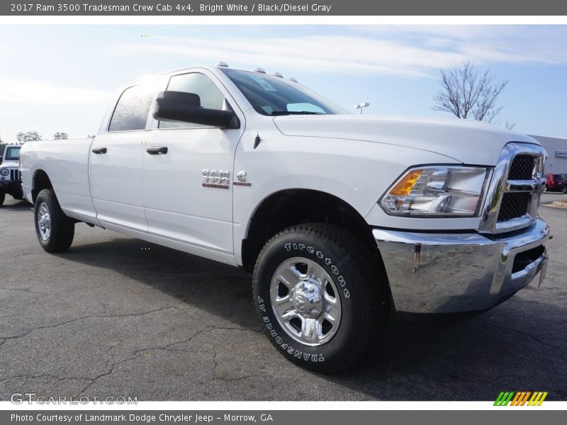 Bright White / Black/Diesel Gray 2017 Ram 3500 Tradesman Crew Cab 4x4