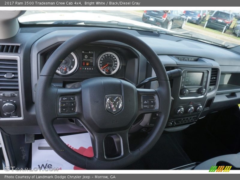 Bright White / Black/Diesel Gray 2017 Ram 3500 Tradesman Crew Cab 4x4