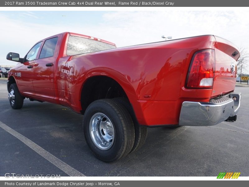 Flame Red / Black/Diesel Gray 2017 Ram 3500 Tradesman Crew Cab 4x4 Dual Rear Wheel