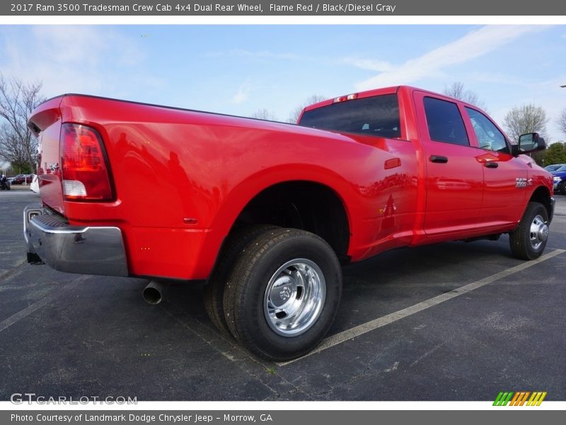 Flame Red / Black/Diesel Gray 2017 Ram 3500 Tradesman Crew Cab 4x4 Dual Rear Wheel