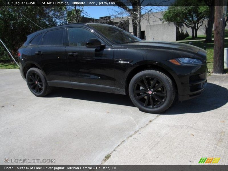 Ultimate Black / Jet w/Tan 2017 Jaguar F-PACE 35t AWD Prestige