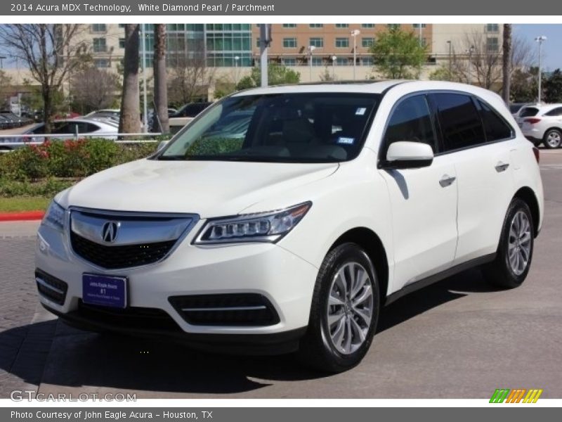 White Diamond Pearl / Parchment 2014 Acura MDX Technology