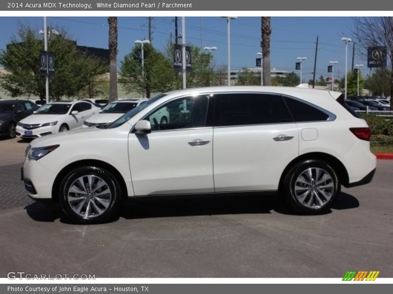 White Diamond Pearl / Parchment 2014 Acura MDX Technology