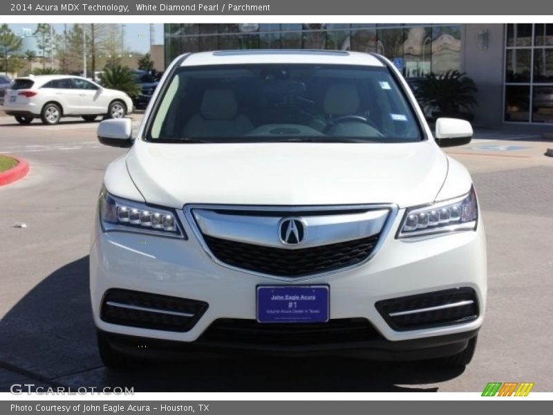 White Diamond Pearl / Parchment 2014 Acura MDX Technology