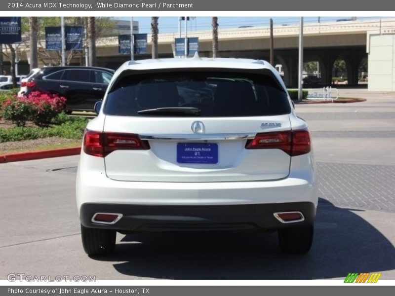 White Diamond Pearl / Parchment 2014 Acura MDX Technology