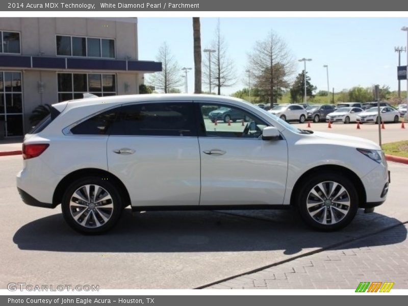 White Diamond Pearl / Parchment 2014 Acura MDX Technology