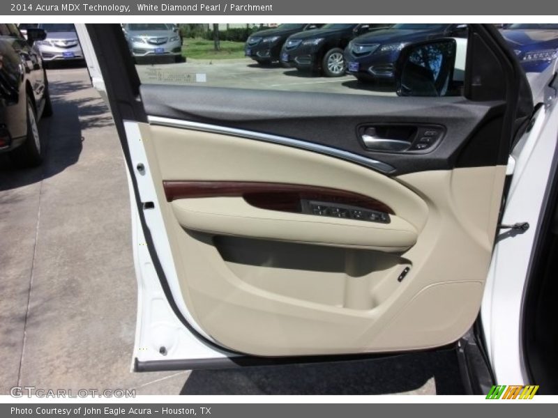 White Diamond Pearl / Parchment 2014 Acura MDX Technology