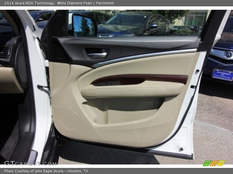 White Diamond Pearl / Parchment 2014 Acura MDX Technology