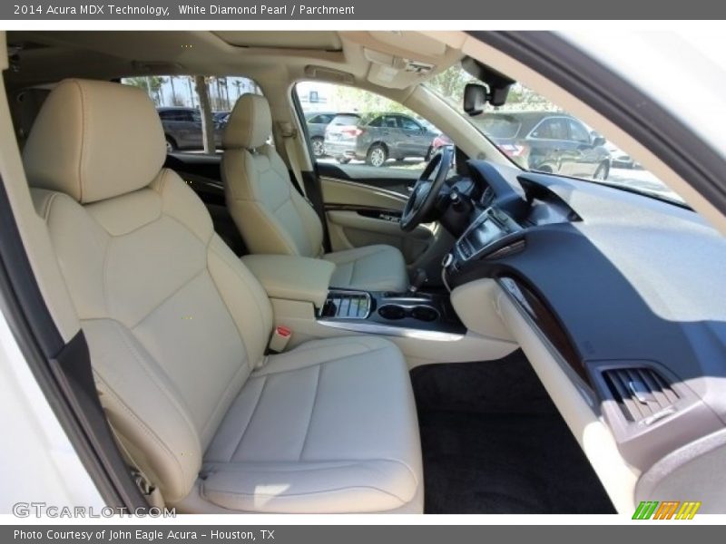 White Diamond Pearl / Parchment 2014 Acura MDX Technology
