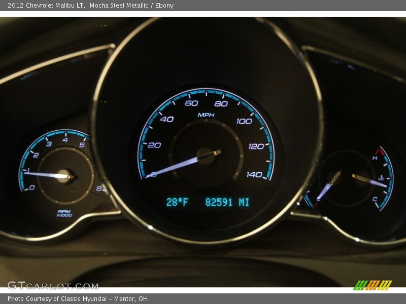 Mocha Steel Metallic / Ebony 2012 Chevrolet Malibu LT