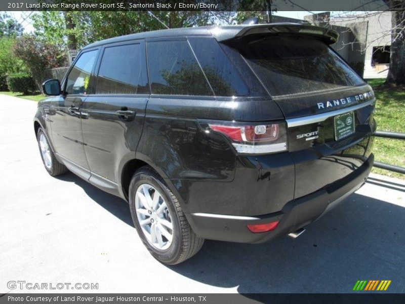 Santorini Black / Ebony/Ebony 2017 Land Rover Range Rover Sport SE