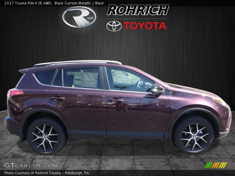 Black Current Metallic / Black 2017 Toyota RAV4 SE AWD