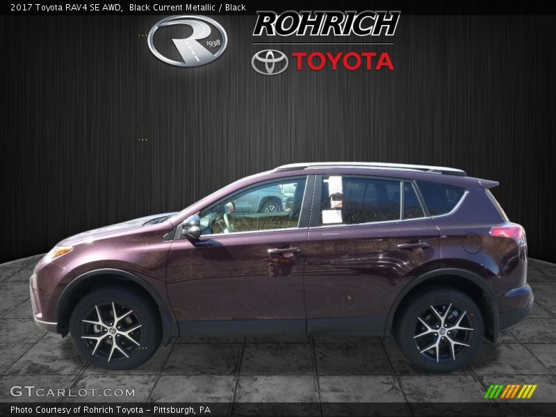 Black Current Metallic / Black 2017 Toyota RAV4 SE AWD