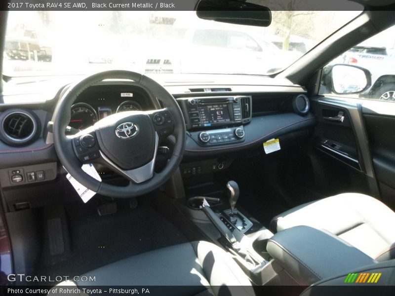 Black Current Metallic / Black 2017 Toyota RAV4 SE AWD