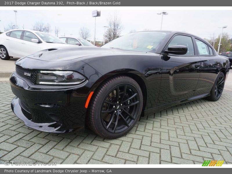 Pitch-Black / Black/Brazen Gold 2017 Dodge Charger Daytona 392