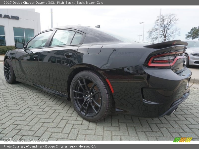 Pitch-Black / Black/Brazen Gold 2017 Dodge Charger Daytona 392